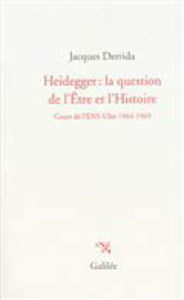 Image de Heidegger: la question de l'Etre et l'Histoire