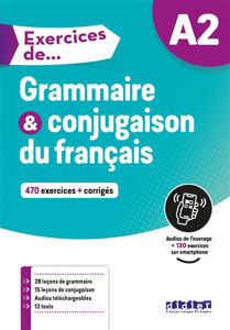 Picture of Exercices de grammaire et conjugaison, A2 : 470 exercices + corrigés