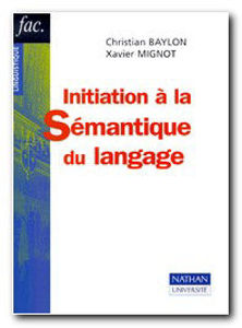 Image de Initiation à la sémantique du langage