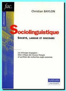Image de Sociolinguistique: Société, langue et discours