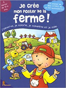 Image de Je crée mon poster de la ferme! J'observe, je colorie, je complète et je colle.