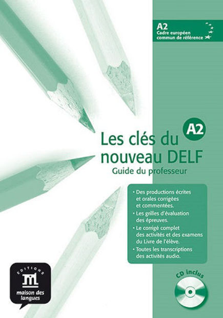 Image de Les Clés du nouveau Delf, niveau A2 , Guide du Professeur + CD Audio