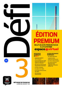 Image de Défi 3 - livre élève + CD + code Premium un an