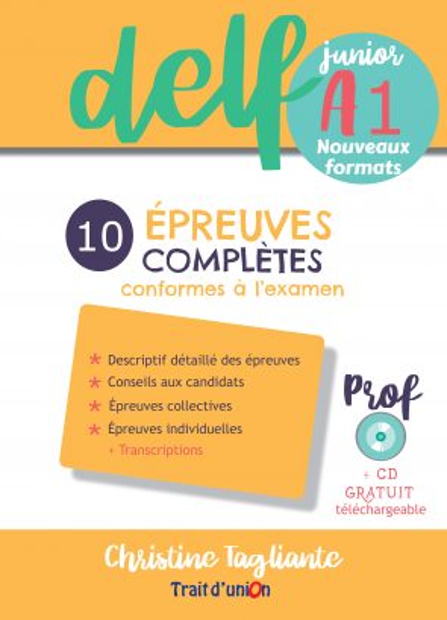 La Boîte à Lire. DELF junior A1  10 épreuves complètes  livre du prof
