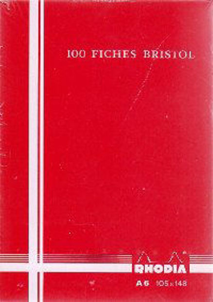 Image de 100 Fiches Bristol A6  couleurs assorties