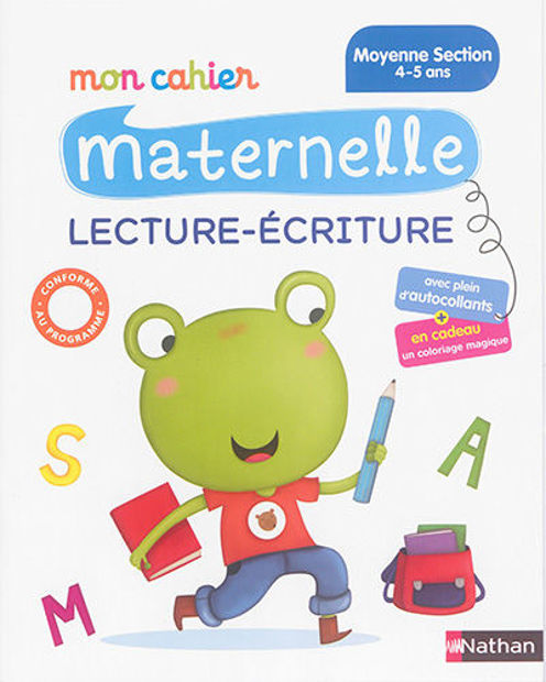 Image de Mon cahier maternelle lecture-écriture moyenne section, 4-5 ans