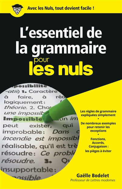 Image de L'essentiel de la grammaire pour les nuls