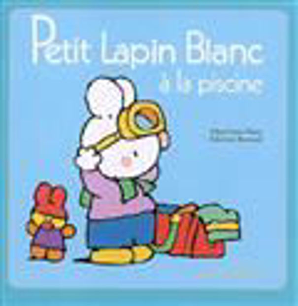 Image de Petit Lapin Blanc à la piscine