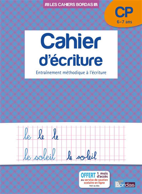 Image de Cahier d'écriture, CP - 6-7 ans : entraînement méthodique à l'écriture