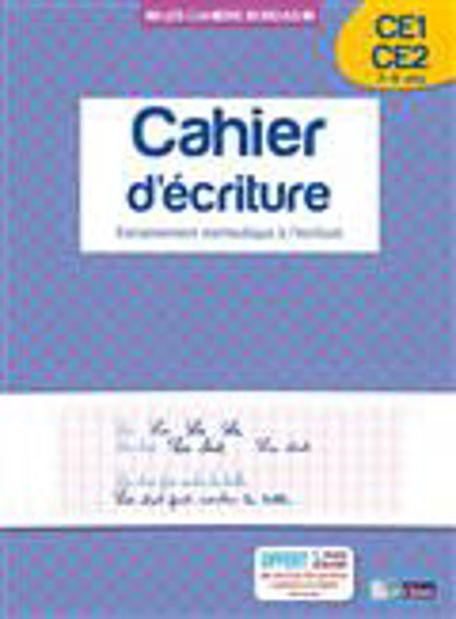 Image de Cahier d'écriture, CE1-CE2, 7-9 ans : entraînement méthodique à l'écriture