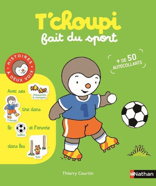 Image de T'choupi fait du sport + de 50 autocollants