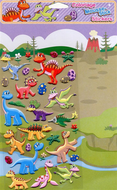 Image de Les dinosaures - Mousse-stick