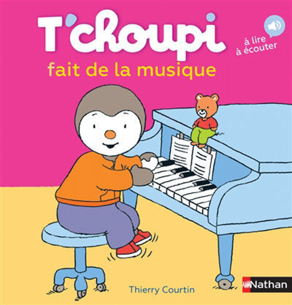 Image de T'choupi fait de la musique