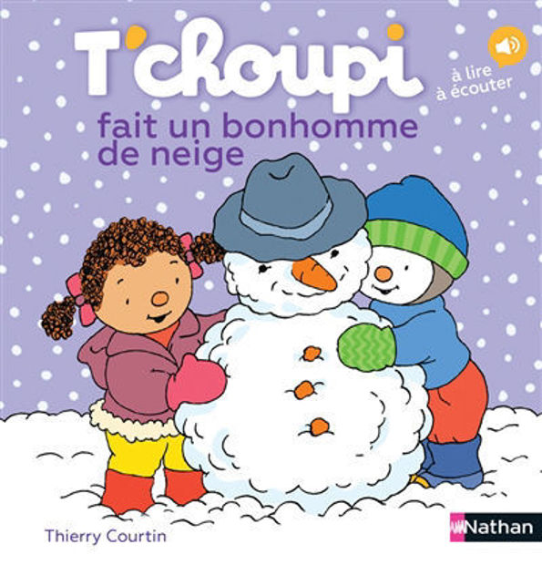 Image de T'choupi fait un bonhomme de neige