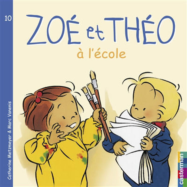 Image de Zoé et Théo à l'école