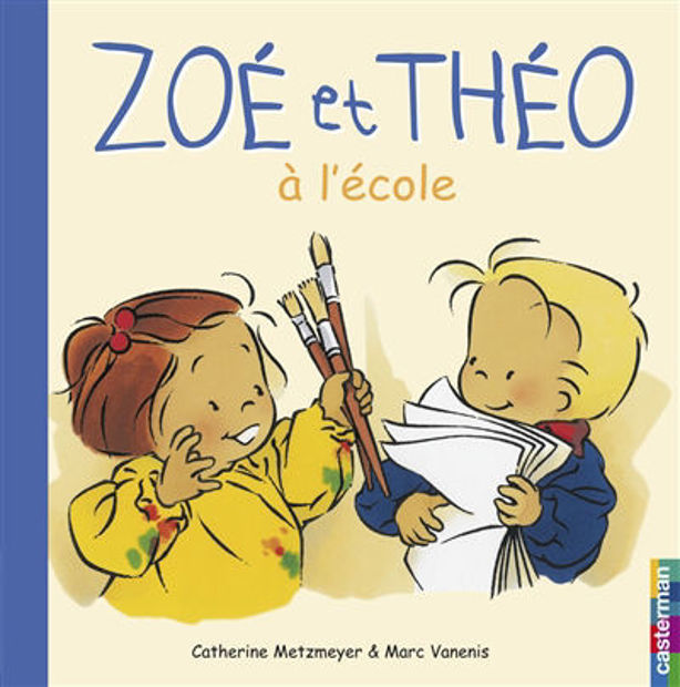 Image de Zoé et Théo à l'école