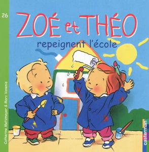 Image de Zoé et Théo repeignent l'école