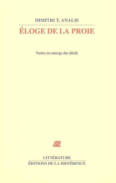 Image de Eloge de la proie