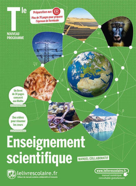 Image de Enseignement scientifique terminale : manuel collaboratif : nouveau programme