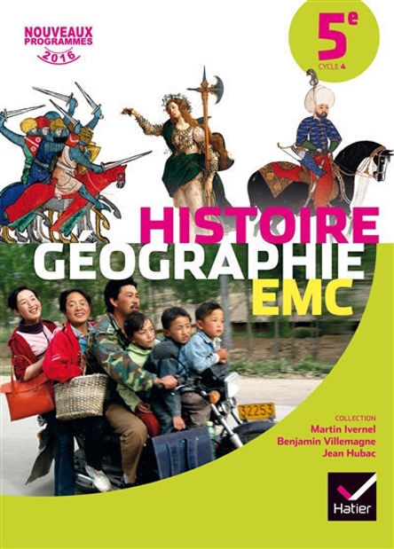 Image de Histoire géographie, EMC 5e, cycle 4 : nouveaux programmes 2016