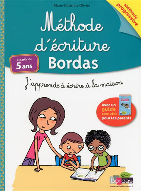 Image de Méthode d'écriture Bordas : j'apprends à écrire à la maison : à partir de 5 ans