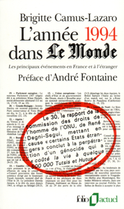 Image de L'année 1994 dans Le Monde. Les principaux événements en Frane et à l'étranger