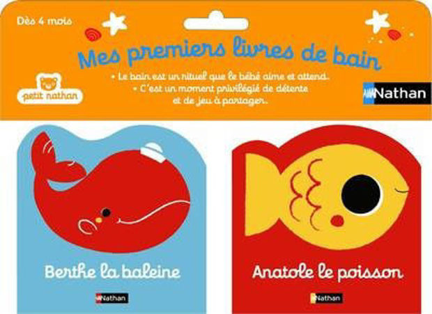 Image de Mes premiers livres de bain - Berthe la baleine & Anatole le poisson