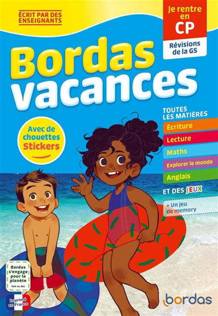 Image de Bordas vacances : je rentre en CP : révisions de la GS