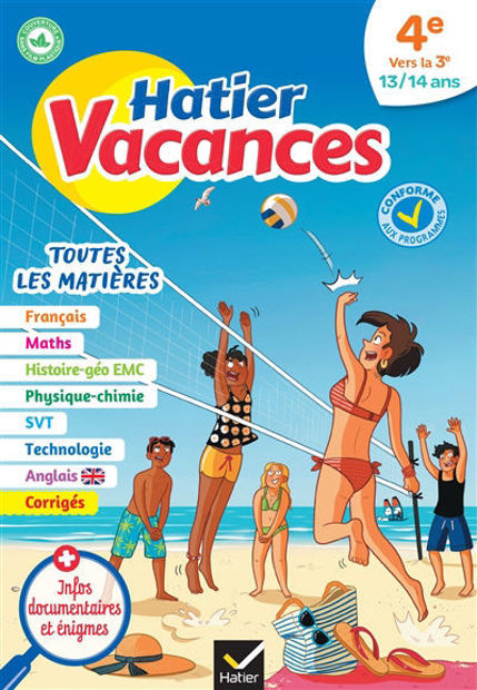 Image de Hatier vacances, 4e vers la 3e, 13-14 ans : conforme aux programmes