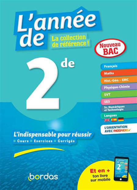 Image de L'année de 2de : l'indispensable pour réussir : nouveau bac