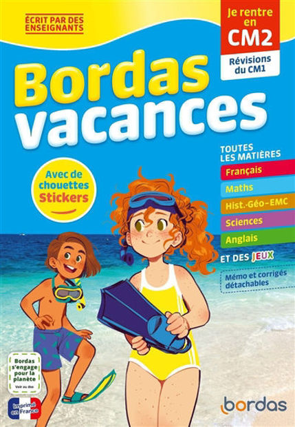 Image de Bordas vacances : je rentre en CM2 : révisions du CM1