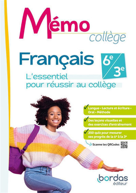 Image de Français 6e-3e : l'essentiel pour réussir au collège