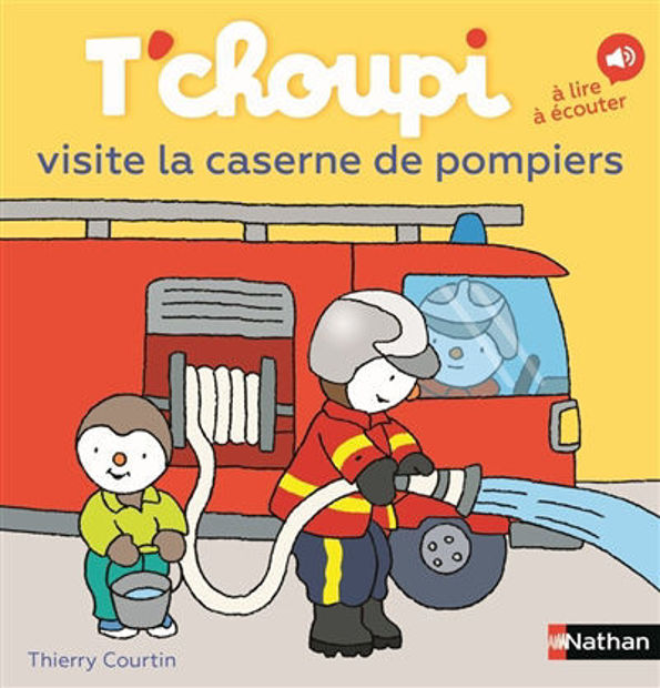 Image de T'choupi visite la caserne de pompiers