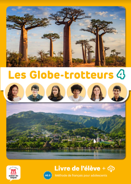 Image de Les Globe-Trotteurs 4 livre élève + fichiers MP3 à télécharger  A2.2