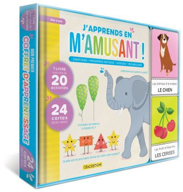 Image de Mon premier coffret d'apprentissage : J'apprends en m'amusant ! : Vocabulaire, premières notions, logique, émotions