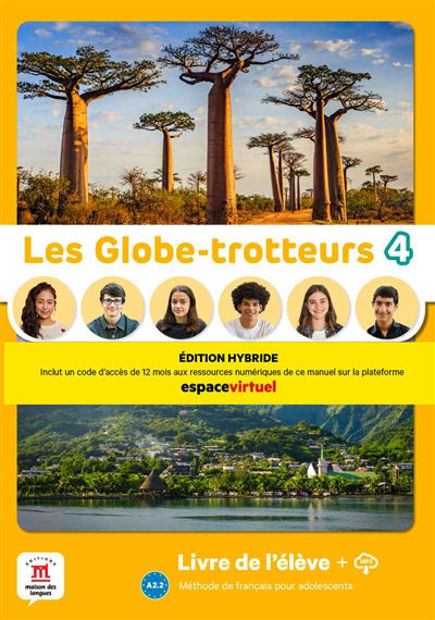 Image de Les Globe-Trotteurs 4 livre élève  édition hybride